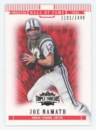 2007 Triple Threads Joe Namath #/1449
