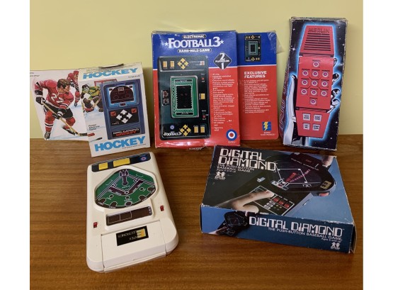Vintage Electronic Game Lot, Original Boxes!