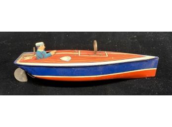 Estate Fresh Lindstrom Boat Tin Toy