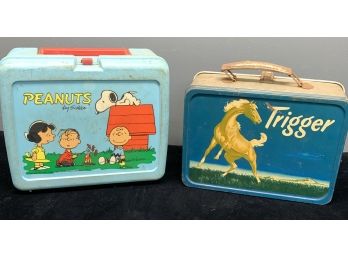 Pair Of Vintage Lunch Boxes