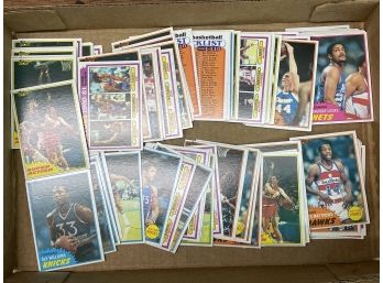 Tray Lot Of 1981 Topps Basketball Cards