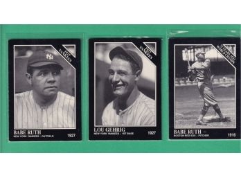 Lot Of 3 1991 Sporting News Babe Ruth Lou Gehrig