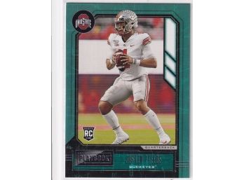 2021 Chronicles Draft Justin Fields Playbook Rookie Card