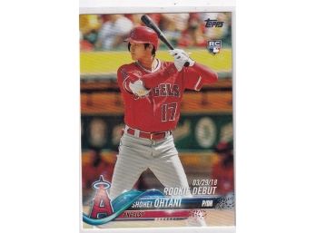 2018 Topps Update Shohei Ohtani Rookie Debut Rookie Card