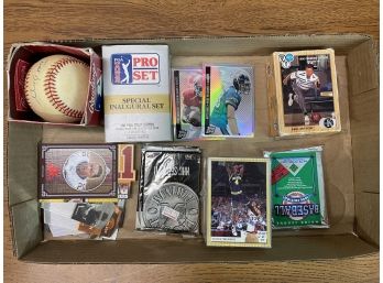 Tray Lot Of Misc Sports Collectibles