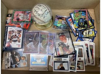 Misc Sports Cards And Collectibles Tray Lot