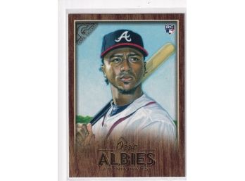 2018 Topps Gallery Ozzie Albies Rookie Card