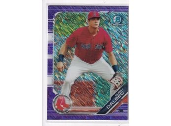 2019 Bowman Chrome Bobby Dalbec Purple Shimmer Refractor Rookie