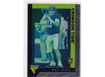 2021 Chronicles Draft Mac Jones Flux Rookie Card