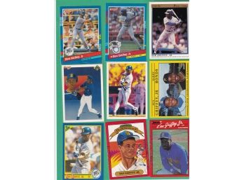 Lot Of 9 Ken Griffey Jr Cards