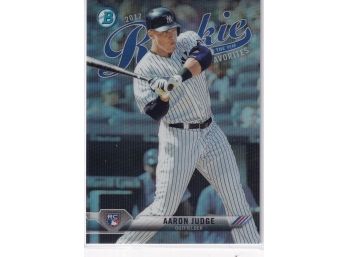 2017 Bowman Chrome Aaron Judge Rookie Of The Year Favorites Rookie Card