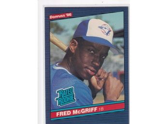 1986 Donruss Fred Mcgriff Rookie Card