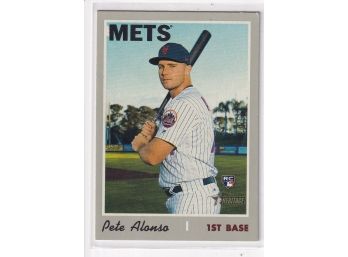 2019 Topps Heritage Pete Alonso Rookie Card