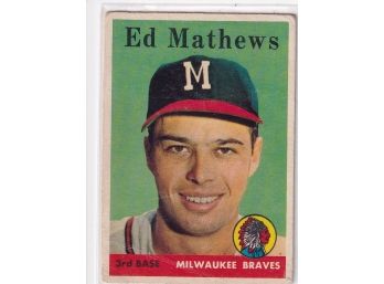 1958 Topps Eddie Mathews