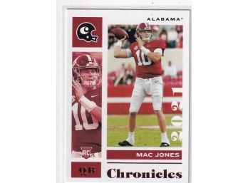 2021 Chronicles Mac Jones Rookie Card