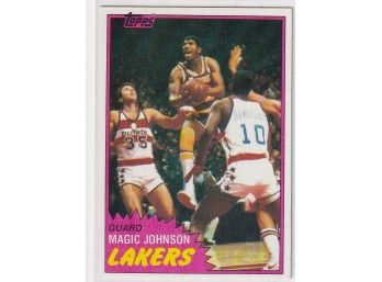 1981 Topps Magic Johnson Second Year Card