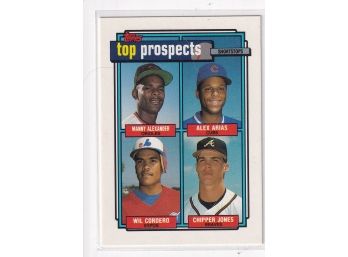 1992 Topps Chipper Jones Top Prospect Card