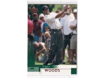 2002 Upper Deck Tiger Woods Second Year Card