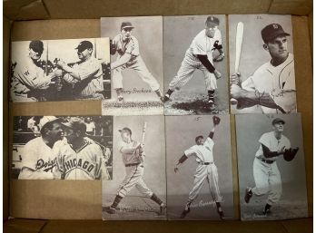 Tray Lot Of Exhibit Cards And Post Cards Babe Ruth