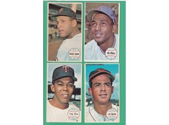 Lot Of 4 1964 Topps Giants Cepeda, Olivia, Williams,  Aparicio