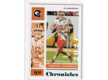 2021 Chronicles Trevor Lawrence Green Parallel Rookie Card