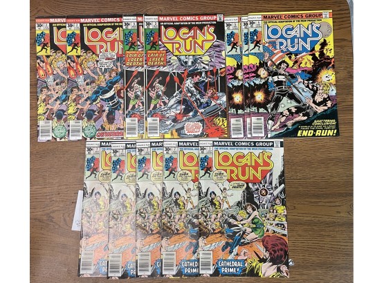 Multiple Marvel's Logan Run Comic Books