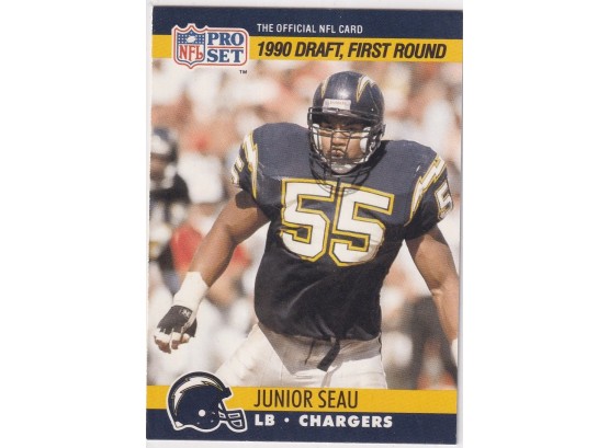 1990 NFL Pro Set Junior Seau 1990 Draft, First Round Rookie