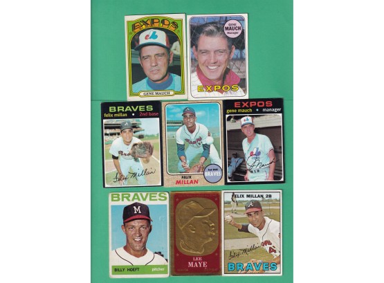 8 Assorted Vintage Baseball Cards