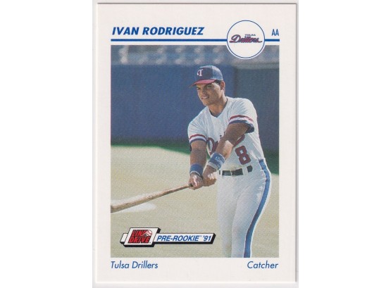 1991 Impel Ivan Rodriguez Line Drive Pre Rookie