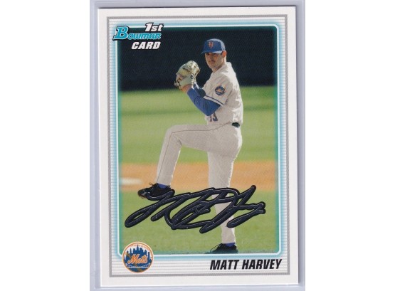 2010 1st Bowman Card Matt Harvey
