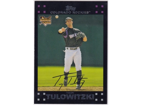 2007 Topps Troy Tulowitzki Rookie Card