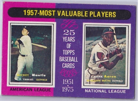1975 Topps 1957 Most Valuable Players