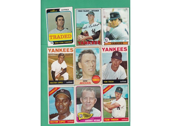 9 New York Yankees Baseball Cards