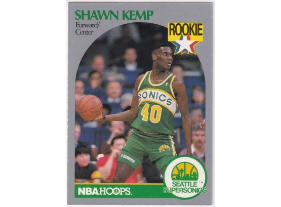 1990 NBA Hoops Shawn Kemp Rookie