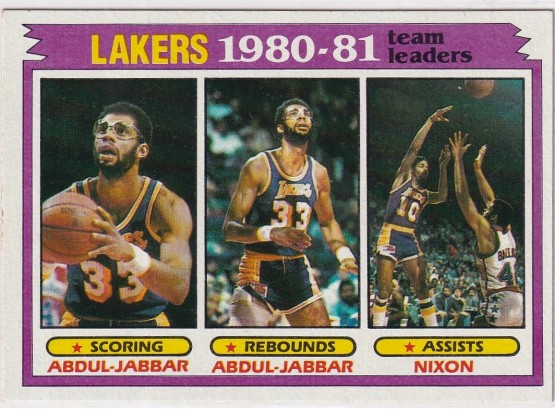 1980 Topps 1980-81 Team Leaders
