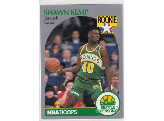 1990 NBA Hoops Shawn Kemp Rookie Card