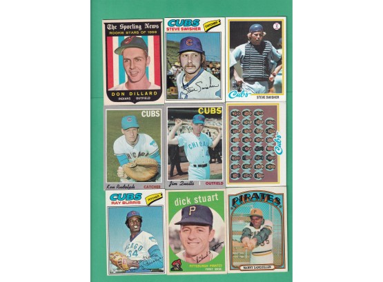 9 Various Vintage Baseball Cards