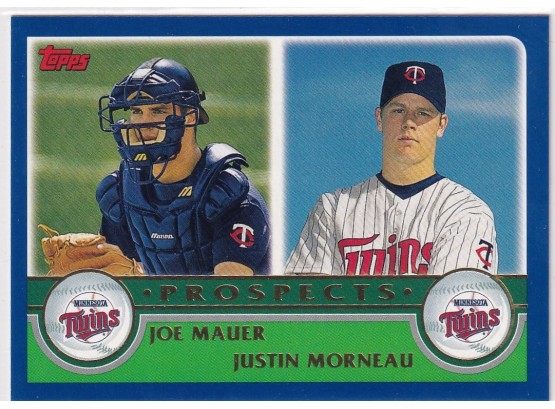 2003 Topps Prospects Joe Mauer & Justin Morneau