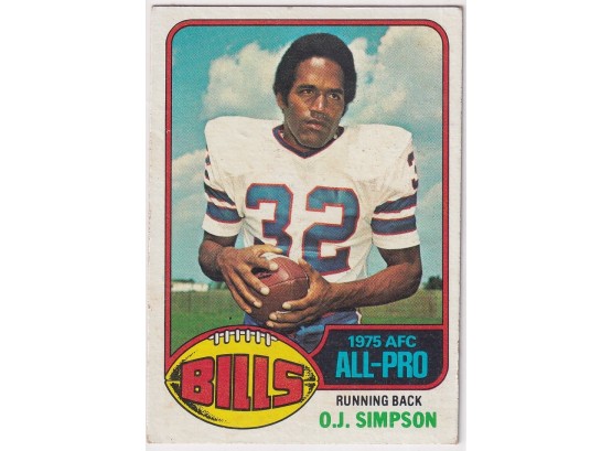 1976 Topps O.J Simpson All Pro