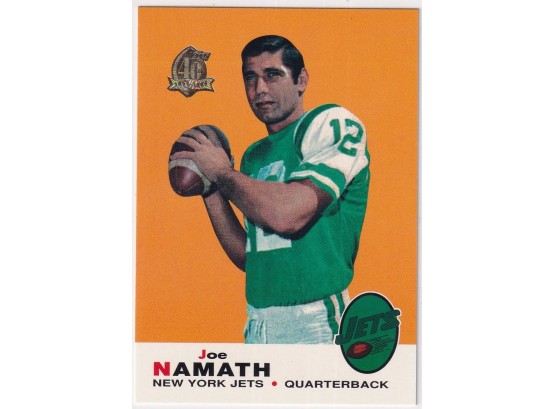 1996 Topps 40th Anniversary Joe Namath 1969 Reprint