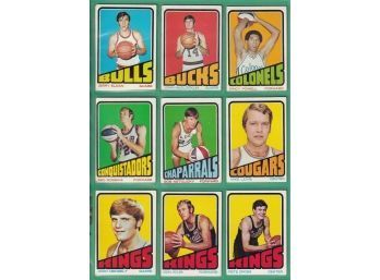 9 1972-73 Topps Basketball Cards