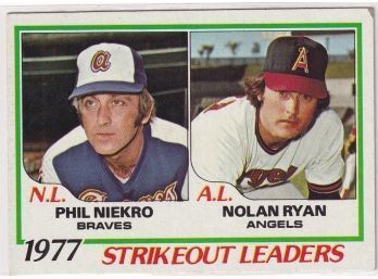 1978 Topps 1977 Strikeout Leaders