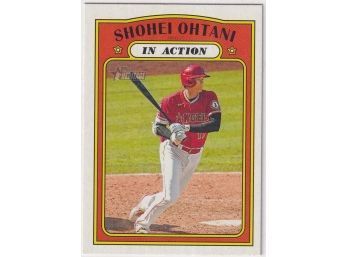 2021 Topps Heritage Shohei Ohtani In Action