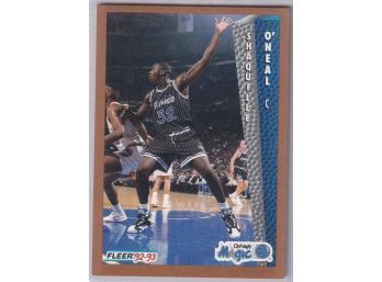 1992 Fleer Shaquille O'neal Rookie Card