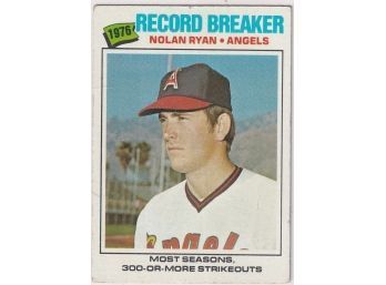 1977 Topps 1976 Record Breaker Nolan Ryan