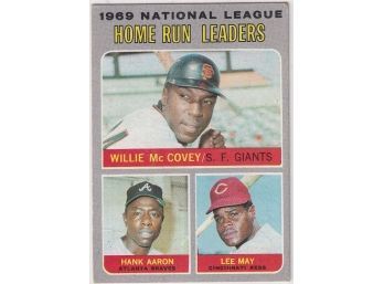 1970 Topps 1969 Home Run Leaders