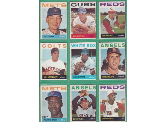 9 1964 Topps Baseball Cards