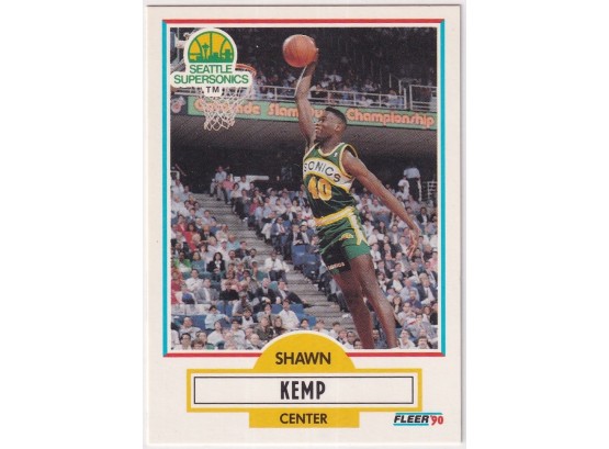 1990 Fleer Shawn Kemp Rookie Card