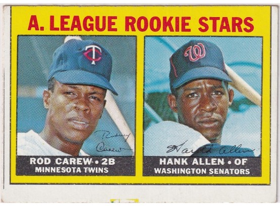 1967 Topps Rookie Stars Rod Carew & Hank Allen