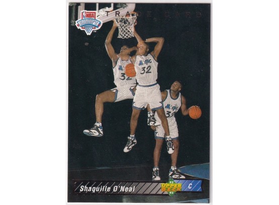 1992 Upper Deck Shaquille O'Neal NBA Draft Trade Card Rookie